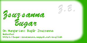 zsuzsanna bugar business card