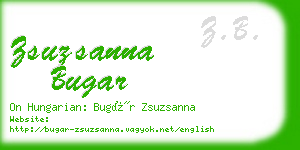 zsuzsanna bugar business card